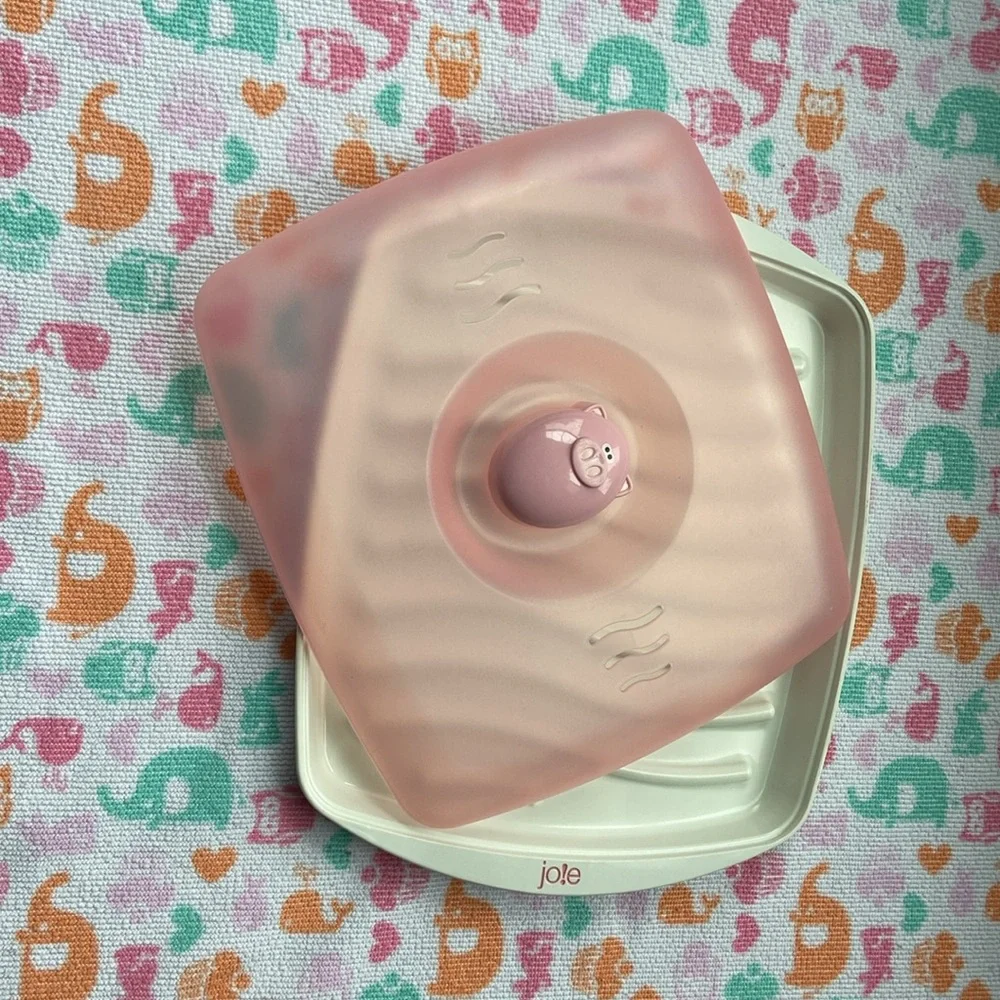 🐖VGU Jo!e Piggy 🥓MicrowaveCookingTray w/Cover- Also Cooks 🌭,Spam,Frozen🥞, 🌮